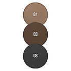 Пудра тіні для брів Quiz Eyebrow Powder Color Focus, 01 Світло-коричнева, фото 5