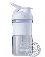 Шейкер спортивний (пляшка) BlenderBottle SportMixer Flip 20oz/590ml White лучшая цена с быстрой доставкой по