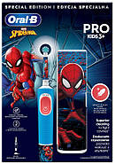 Електрична зубна щітка дитяча Braun Oral-B D103 Pro Kids Spider-Man з дорожнім футляром, фото 9