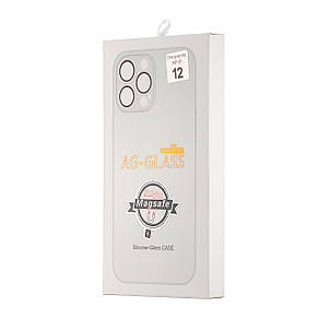 Чохол AG-Matte with MagSafe Protected Camera iPhone 12 White, фото 3