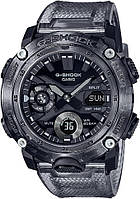 Противоударные оригинальные часы Casio GA-2000SKE-8A G-Shock, Skeleton, касио джи шок,скелетон, водостойкие