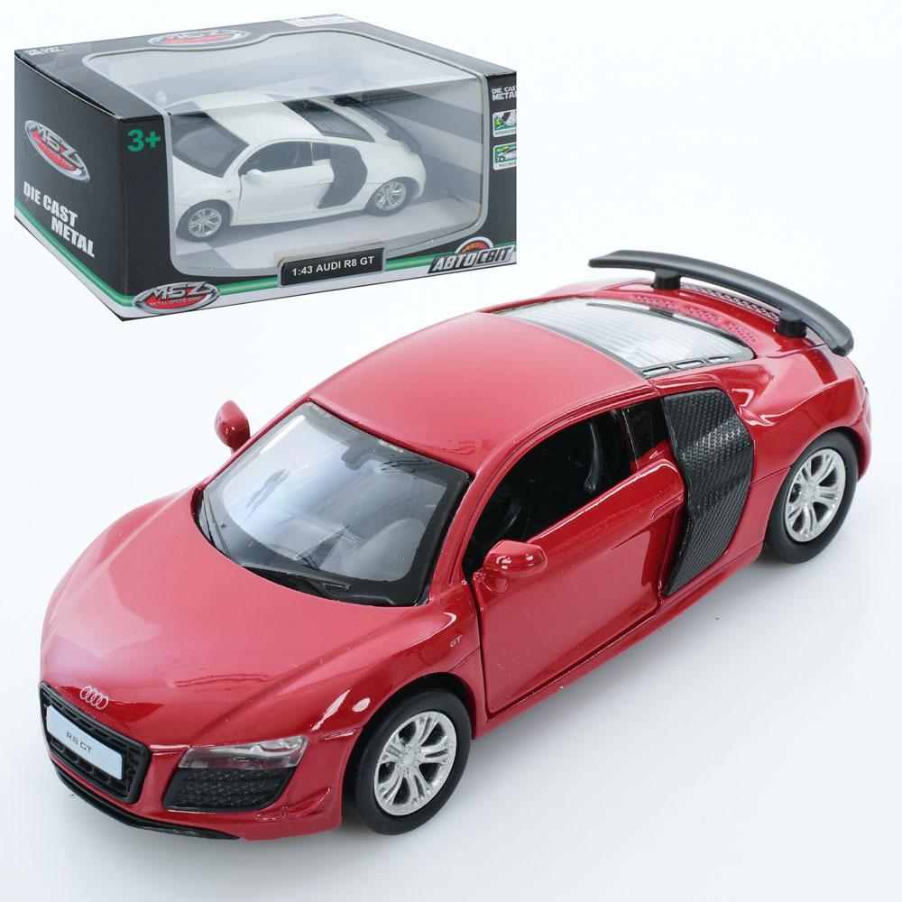 Машина металева інерційна з гумовими колесами AS-3058 АвтоСвіт, 1:43, Audi R8 GT, фото 1