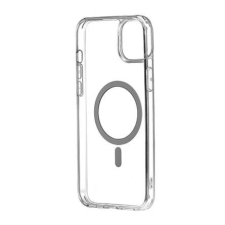 Чохол Silicone Clear Case with MagSafe iPhone 15 Plus Transparent, фото 3