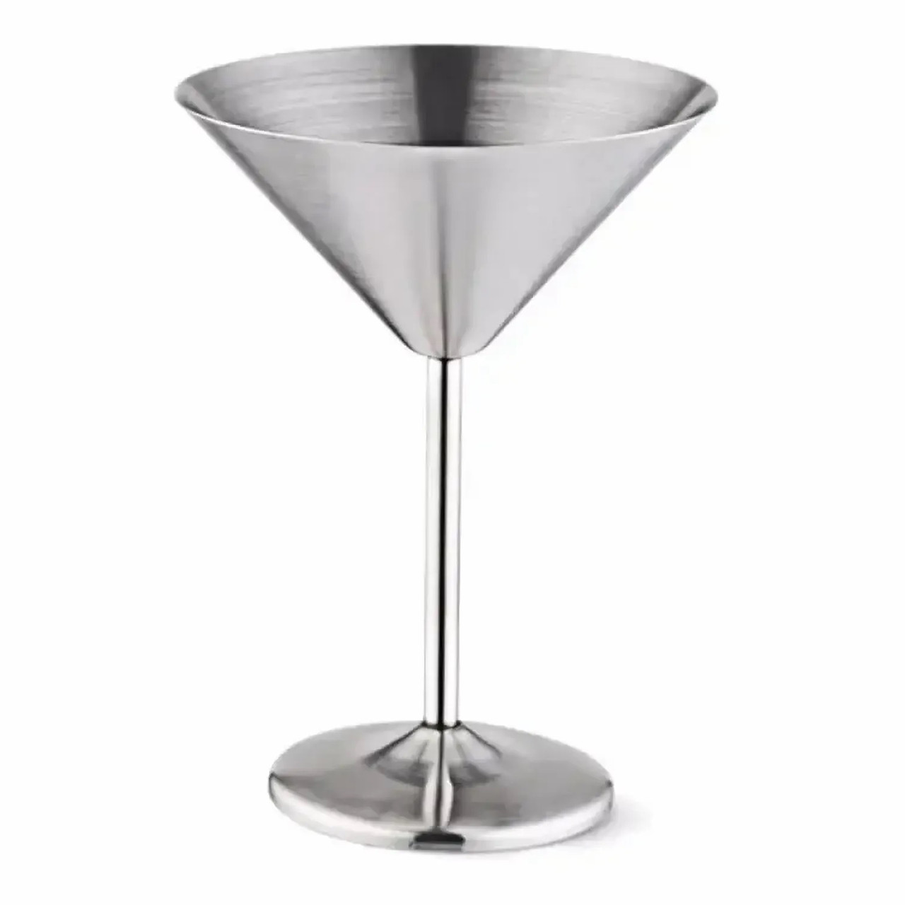 Келих для мартіні 220 мл REMY-DECOR срібло з нержавіючої сталі, фото 1