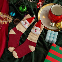 Детские новогодние носки с Санта Клаус 3-4 лет