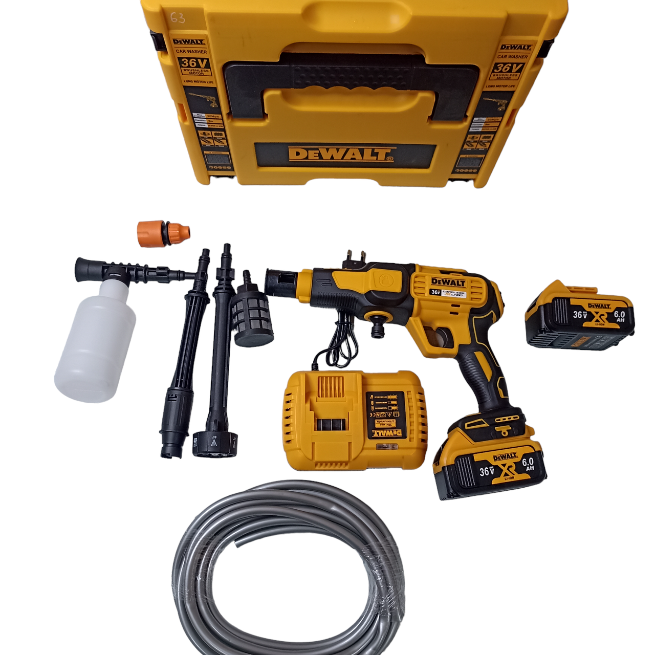 Акумуляторна ручна мийка DeWalt DXR911 (36V, 6Ah, 26bar), АКБ мийка Девольт, фото 1