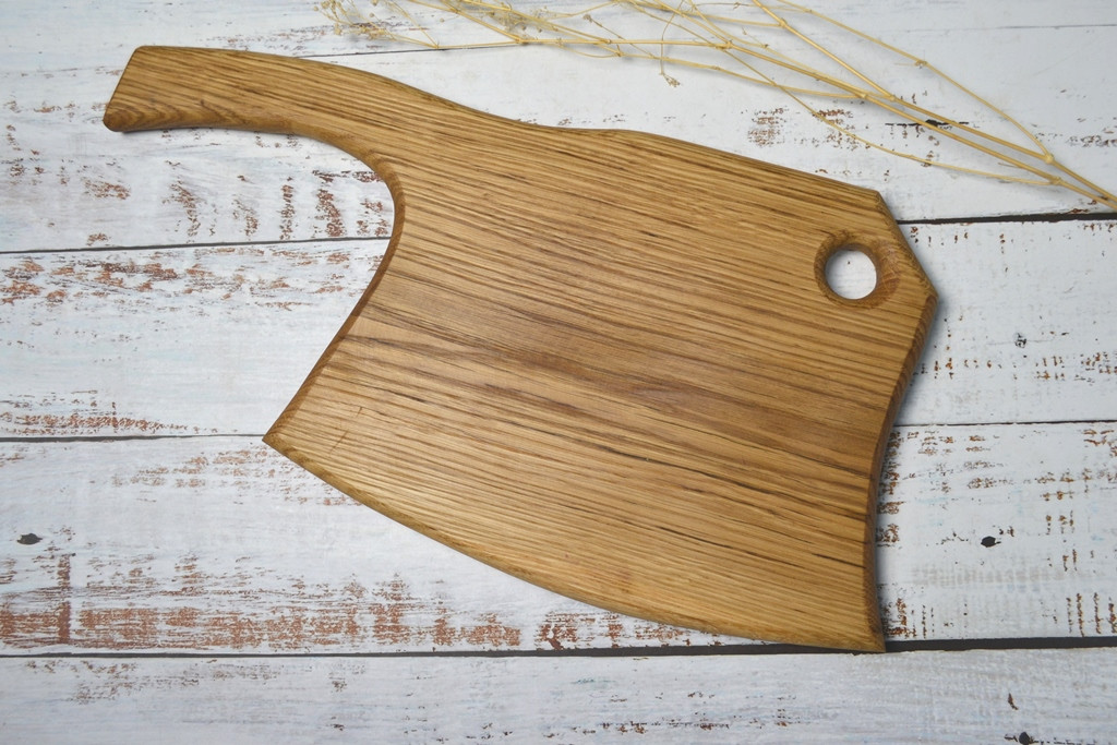 Дошка для нарізування та подавання з дерева як сокира I Дошка оригінальної форми для нарізування кухонна 03