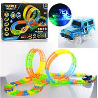 Автотрек з машинками світиться у темряві GD-8135A
