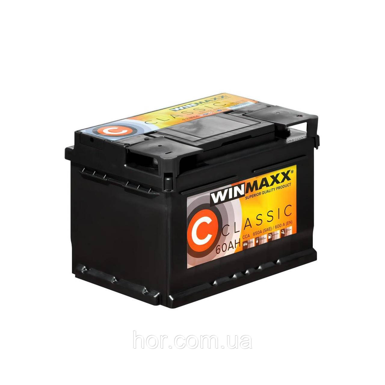 Акумулятор Winmaxx (MonBat) Classic 60 + правий лівий (650 пуск)