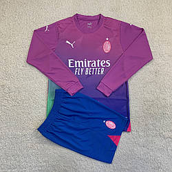 Футбольна форма Мілан довгий рукав рожева 2023-24