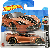 Машинка Хот Вилс 1:64 Corvette C7 Z06 Convertible коллекция HW Roadsters Hot Wheels Mattel HKK10