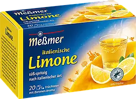 Лимонно-фруктовий чай Meßmer Früchtetee Italienische Limone (20 пакетиків), 50 г