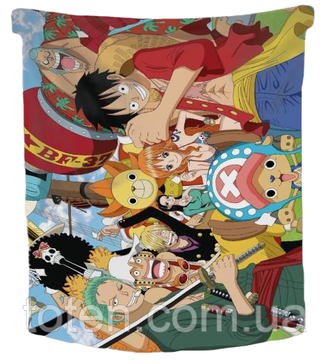 Плед Ван-Піс One Piece якісне покривало з 3D малюнком розмір 160х200