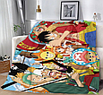 Плед Ван-Піс One Piece якісне покривало з 3D малюнком розмір 160х200, фото 3