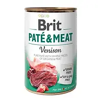 Влажный корм для собак Brit Care and Meat Dog с олениной, 400 г.