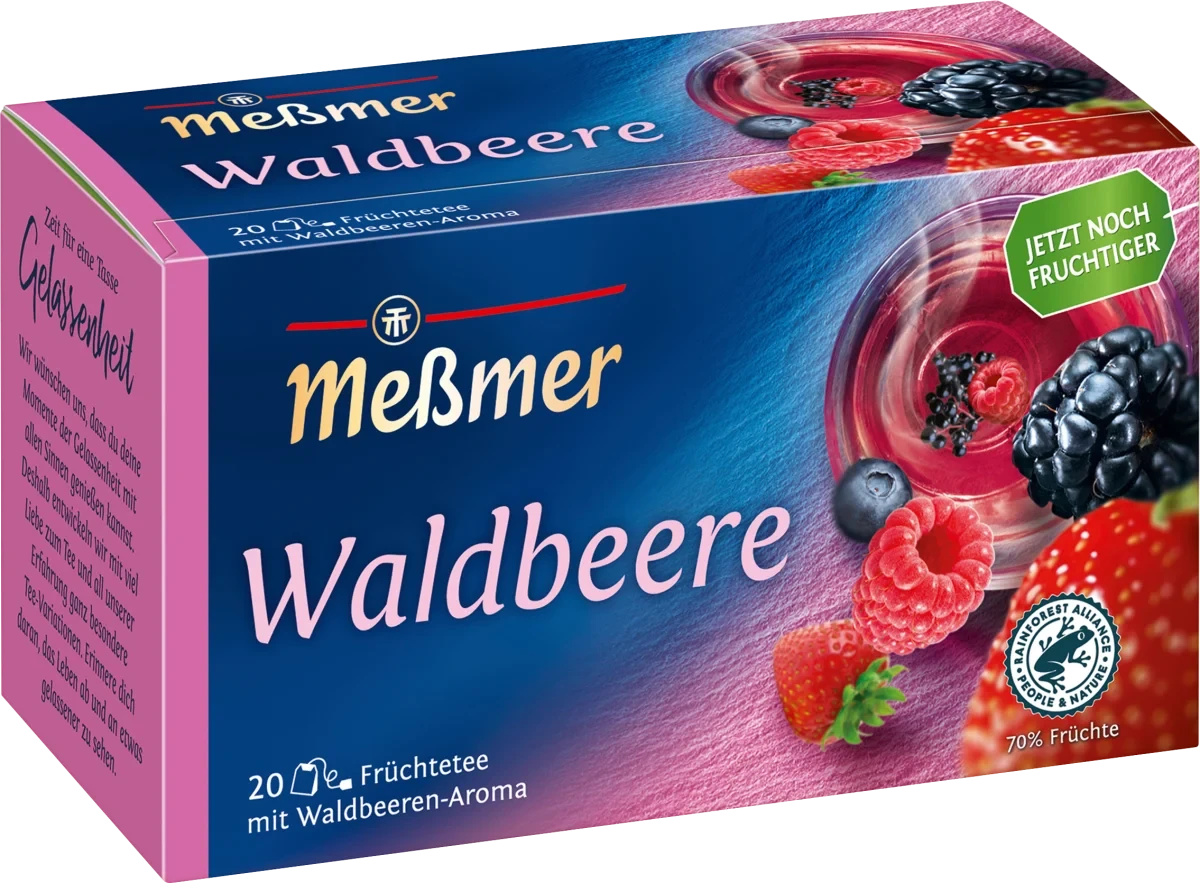 Фруктовий чай із лісових ягід Meßmer Früchtetee Waldbeere (20 пакетиків), 50 г