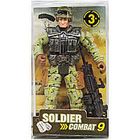 Фигурка солдата "Soldier combat" (вид 1) Пластик Хаки (227728)