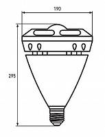 Лампа LED высокомощная 60W E40 6500K "глазок" (EUROLAMP)