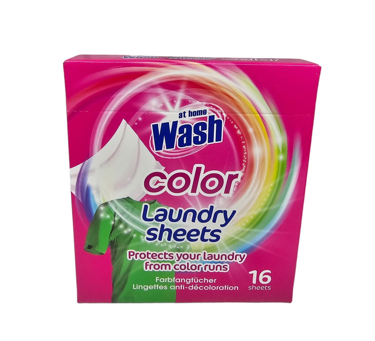 Абсорбуючі салфетки для прання линяючих речей At home Wash Color 16 шт., фото 1