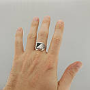 Печатка зі срібла 925 проби. Чоловічий срібний перстень. 453/21.5 розмір, фото 7