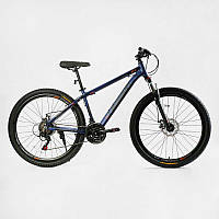 Велосипед Спортивный Corso «LEGEND» 27,5" дюймов LG-27506 рама алюминиевая 15,5", оборудование Shimano 21