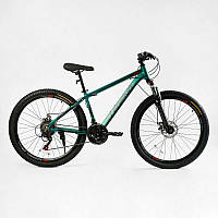 Велосипед Спортивный Corso «LEGEND» 27,5" дюймов LG-27812 рама алюминиевая 15,5", оборудование Shimano 21