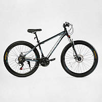 Велосипед Спортивный Corso «LEGEND» 27,5" дюймов LG-27963 рама алюминиевая 15,5", оборудование Shimano 21