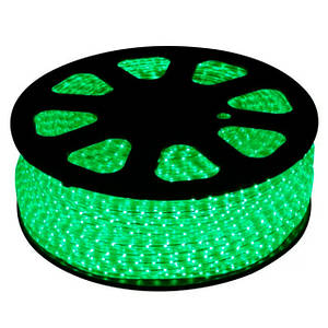 Світлодіодна стрічка на 100 метрів Зелена від мережі 220v LED 5050