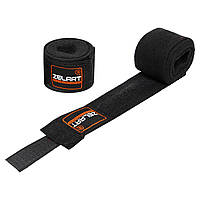 Бинти боксерські пара бавовна 3 м Zelart (2шт) BO-3619-3 чорний