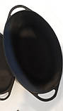Гусятниця чавунна Сітон з кришкою-сковородою. Обсяг 5,0 літрів, без покриття, фото 2