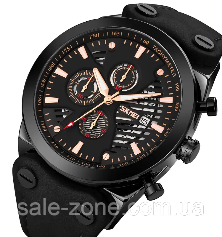 Мужские наручные часы Skmei 9282 (Черные) - фото 2 - id-p2026594208