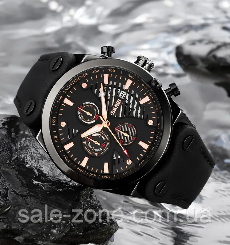 Мужские наручные часы Skmei 9282 (Черные) - фото 4 - id-p2026594208