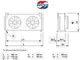 Конденсатор повітряного охолодження GUENTNER GCVC RD050.2/12-47, фото 3