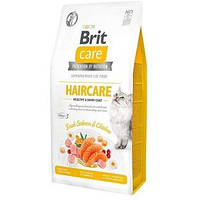 Сухой корм Brit Care Cat GF Haircare Healthy & Shiny Coat для взрослых котов 2 кг