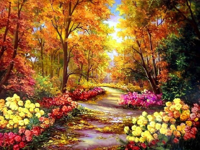 Алмазна мозаїка My Art Барви осені (MRT-TN1214) 30 х 40 см (На підрамнику)