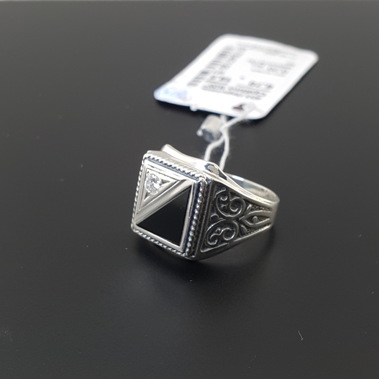 Хіт продажів! Срібне чоловіче кільце. Перстень зі срібла 925. 21.5 розмір, фото 1