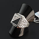 Хіт продажів! Чоловіча срібна печатка. Перстень зі срібла 925. 22.5 розмір, фото 9