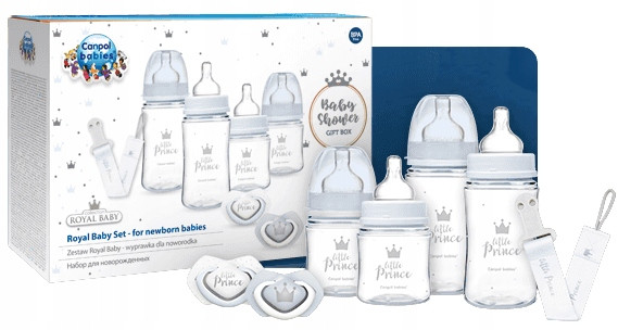 Набір для новонароджених набір пляшечок Canpol Babies Royal Baby