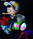 Музична іграшка Shantou мотоцикліст (1) 3115 з підсвіткою Хлопчик, фото 4