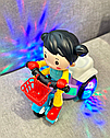 Музична іграшка Shantou мотоцикліст (2) 3115 з підсвіткою Дівчинка, фото 2
