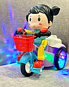 Музична іграшка Shantou мотоцикліст (2) 3115 з підсвіткою Дівчинка, фото 3