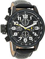 Часы оригинальные наручные с кожаным ремешком Invicta 3332 I-Force Left Handed Quartz Watch Aviator