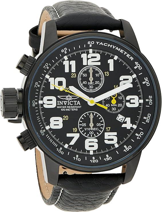 Годинник наручний зі шкіряним ремінцем Invicta 3332 I-Force Left Handed Quartz Watch Aviator