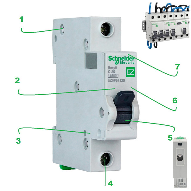 Автомат Шнайдер 20A 1р C
