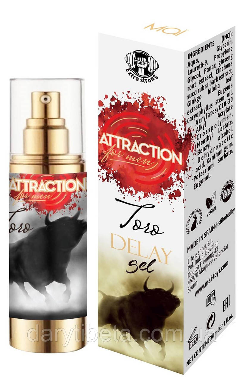 Гель пролонгатор Mai - Attraction Toro Delay Gel, 30 ml