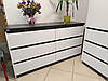 Комод 3Ш+3Ш Мія Біла німфея/Бетон темний Світ Меблів, фото 2
