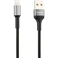 Дата-кабель Gelius Pro Short GP-UC107 USB (тато) - USB Lightning (тато) 0.2m Black