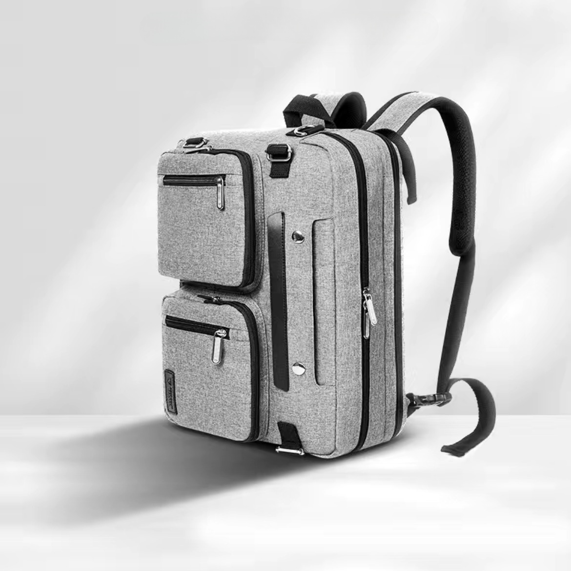 Універсальний бізнес рюкзак для ноутбука до 15,6 дюймів, сумка для подорожей, сірий