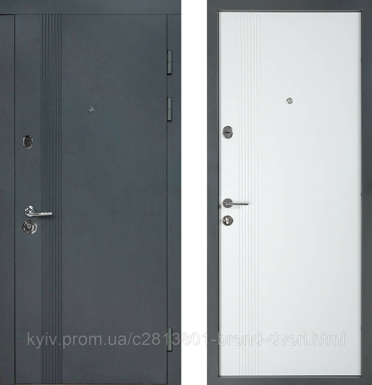 Revolut В-81, модель 172. Колір: антрацит/білий матовий гладкий, фото 1