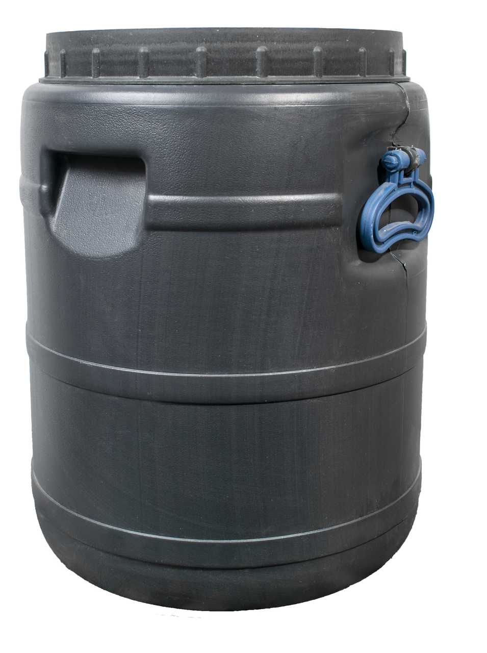 Бочка 30 л пластикова технічна чорна широка горловина бідон, фото 1